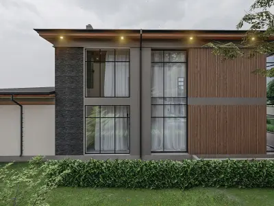 modern Residential house 3D model order