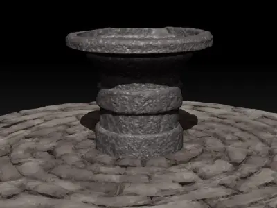 Alter Sacrificial platform 3D model