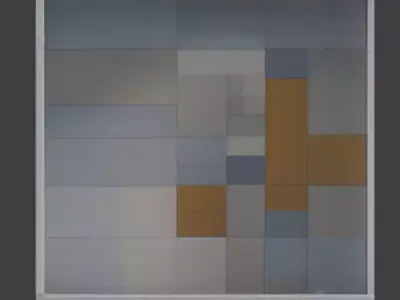 Modern Minimalist Modular Room Low-poly 3D model