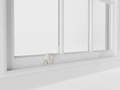 12 Panel Sash Window 3D model