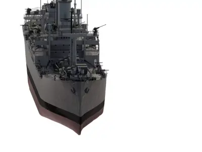 WW2 US NAVY LIBERTY CLASS CARGO SHIP 3D model