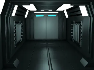 Sci Fi Tunnel 3D model