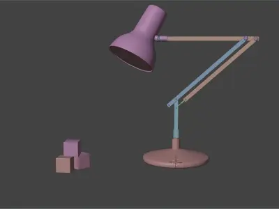 Desk Lamp Free 3D model 3