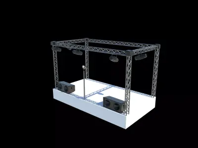 stage  3D model