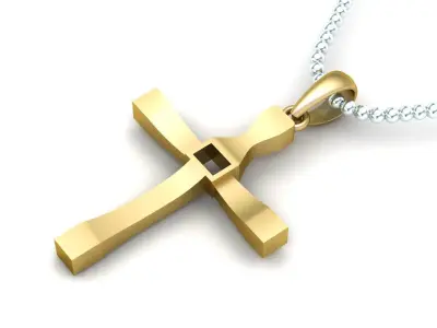 Light Gold Cross New Design  CP 50 3D print model