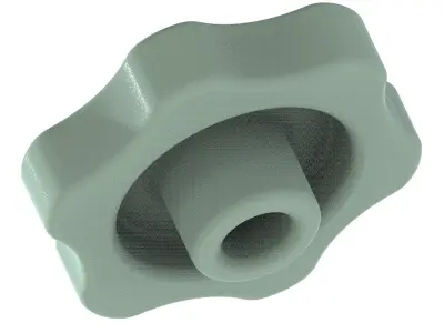Plastic Hex Knob 3D print model