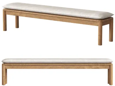 Globewest Lucy Bench Seat 3D model