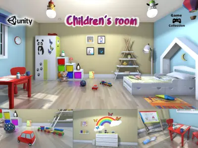 Children  room Low-poly 3D model