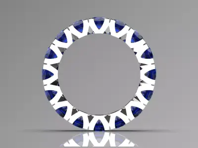 Round Eternity stl 3d jewelry Ring model rr0042 3D print model