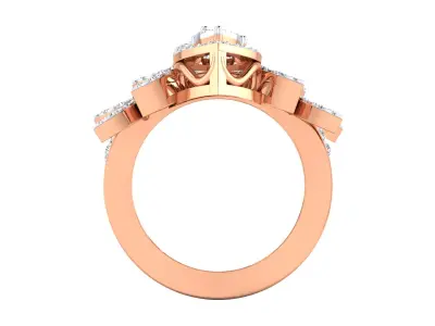  Women Ring Render 3dm STL MTL SLC JCD OBJ FBX Details 3D print model 30