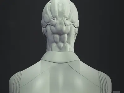 Officer Saru - Star Trek Bust Highpoly  3D model