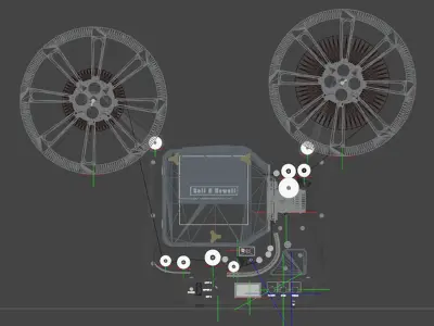 Vintage Bell-Howell Super Eight 8mm Projector 3D model