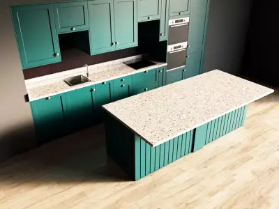 16-Kitchen4 matte 2 3D model