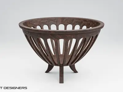 Cast Iron Fire Brazier 3D model
