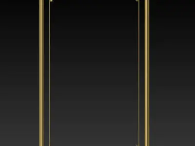 Furniture Pattern of wall and door room  3D model