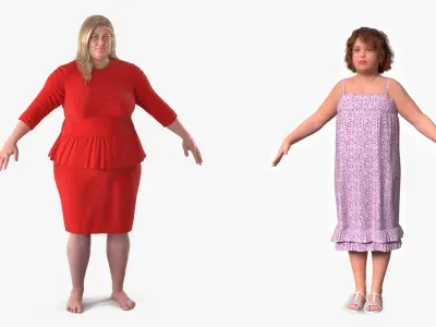  Fat Woman and Girl Collection 