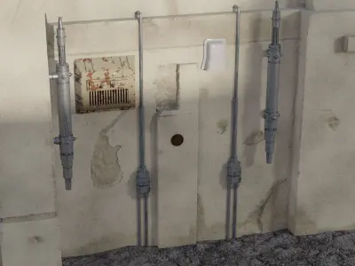 Star Wars Wall Parts 2 1-12 Scale 3D print model