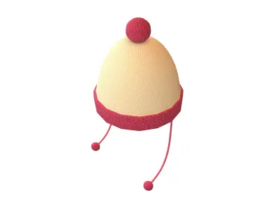 Winter Hat V1 001 Low-poly 3D model