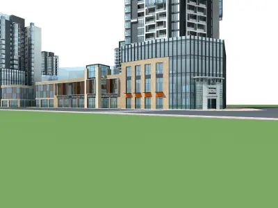 Office Building 3D model 460