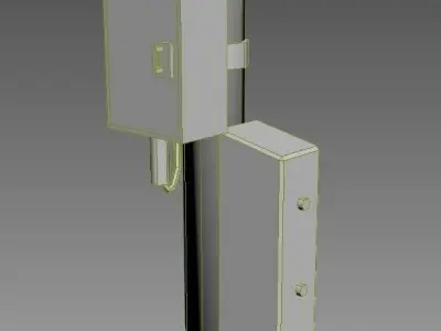 power pole  Low-poly 3D model