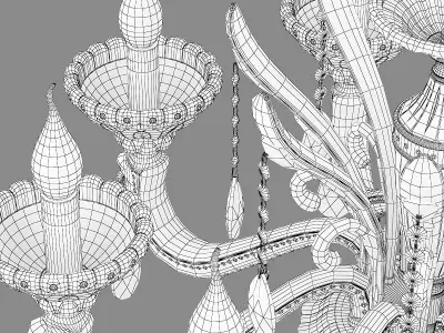 698082 Alzata Osgona Chandelier 3D model