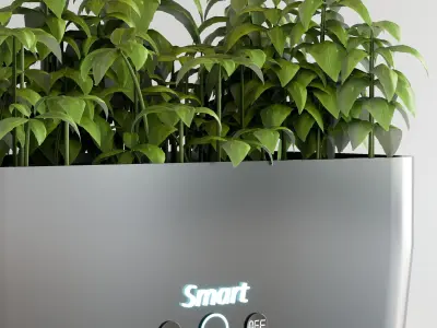 PLANTS IN DIGITAL VASE NO4 A 3D model