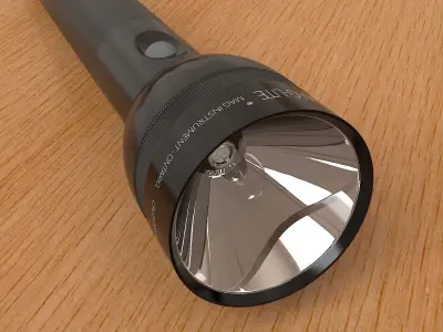 Maglite D3 Flashlight 3D model