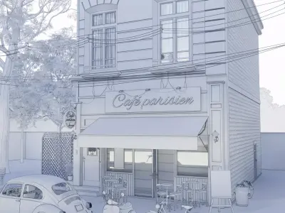 CAFE PARISIEN 3D model