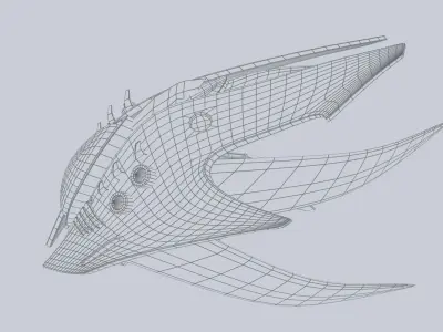 Evil mech Low-poly 3D model