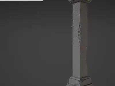 Column - 3rd Low-poly 3D model