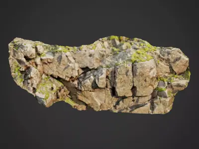 Cliff face 3d scanned N 3D model