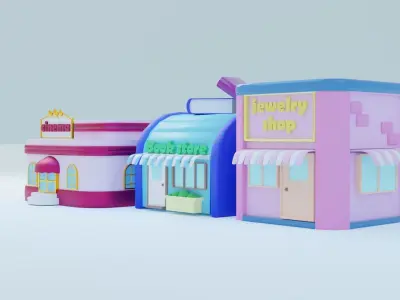 low poly 3d model gaming Low-poly 3D model