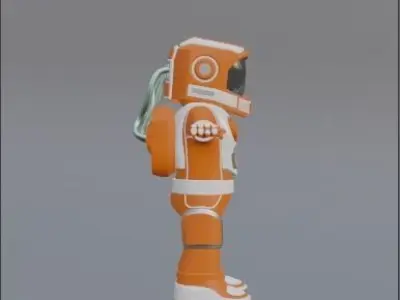 Astronaut Character 3D model