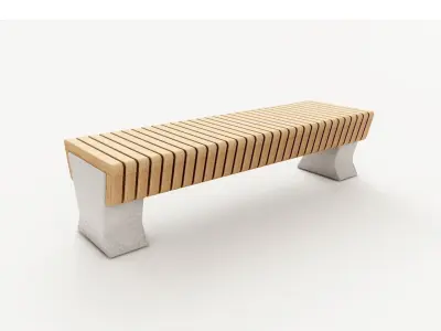 Modular benches 01 3D model