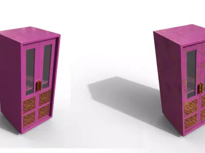 Pack 2 Sets Modern Furniture 3D Model Low-poly 3D model