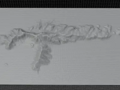 Talim island full 3d terrain 3D model