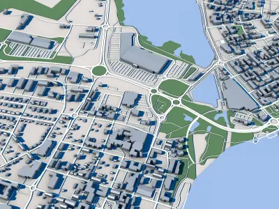 Tornio City Finland 3D model