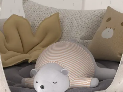 Mushroom Play tent 3D model