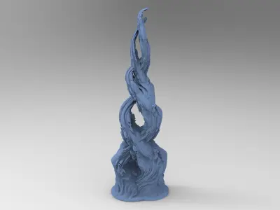 Dantes Purgatory ivy Tall  3D model