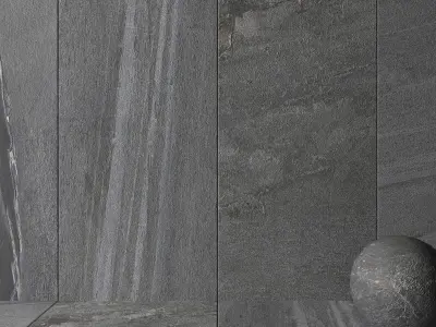 Stone Wall Tiles Santorini Grey 120x270 Set 4 Texture