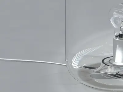 Hanging Lamp and Table Lamp Bonbonne by Jean Francois D Or 3D model