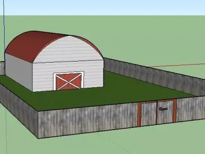 sketchup made barn Texture