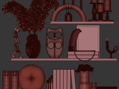 decorative set 02 3D model