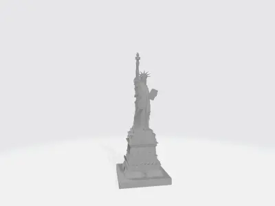Statue of liberty 3D Model for Animation Scenes and Games Low-poly 3D model