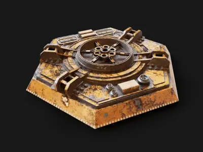 Sci-fi detail 02 3D model