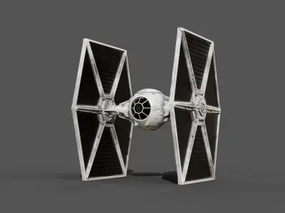 Star Wars TIE Fighter Low-poly 3D model