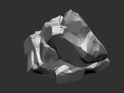 3D Mountain rock Zbrush sculpt 3D model