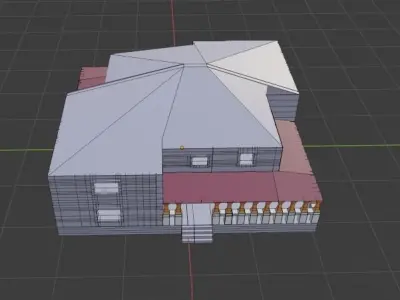 House Low-poly 3D model