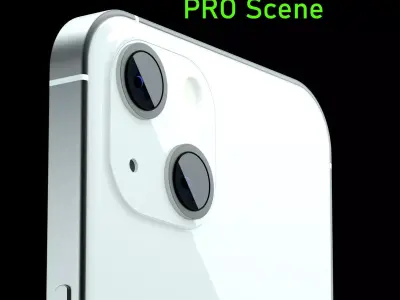  iPhone 13 Starlight Pro Scene Low-poly 3D model