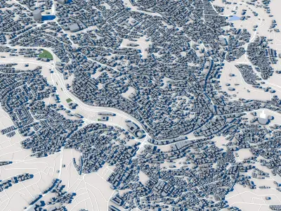 Amman City Jordan 3D model